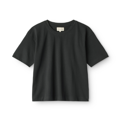nuvel studio cropped tee - black