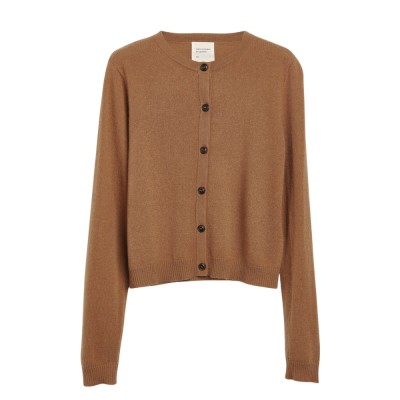 women's o-cardigan - caramel