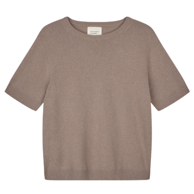 womens blouse - shitake brown