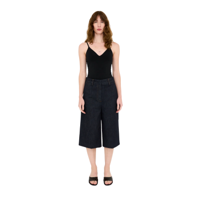 trw ellen bermuda shorts wash imdigo rinse - denim blue