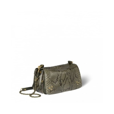 bobi python taske - olive bobi python taske - olive