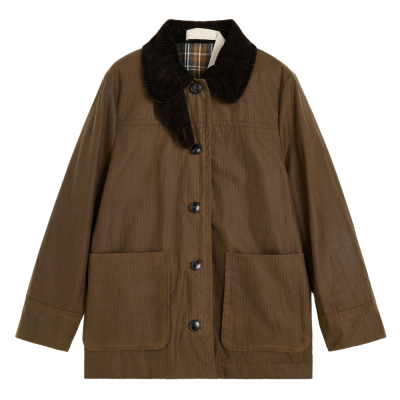 aiayu jamie jacket ripstop oilskin - bark