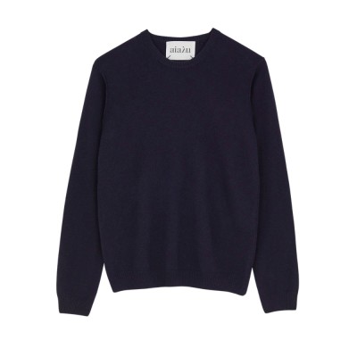 leonardo cashmere sweater - black blue