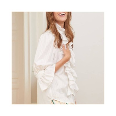 joanna skjorte - vanilla stripe joanna skjorte - vanilla stripe