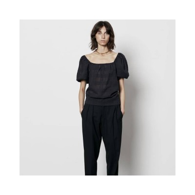 flo shirt top - black flo shirt top - black