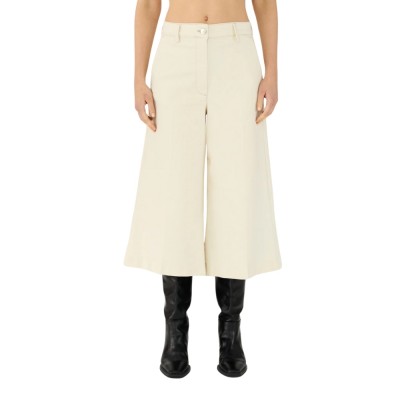 trw-ellen culotte jeans wash cude - ecru
