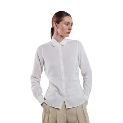 sofie linen shirt - white