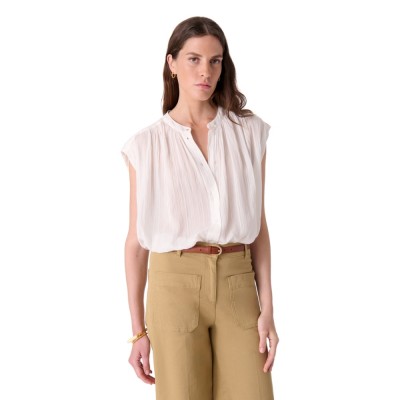 clio blouse - white