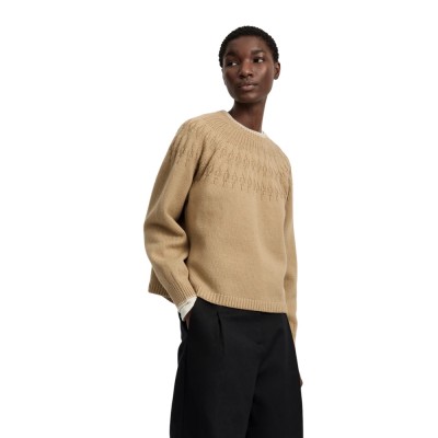 aiayu flores sweater - fawn
