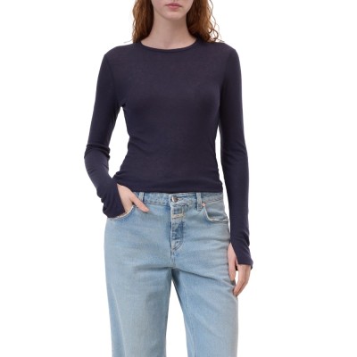 closed longsleeve t-shirt - dark night 