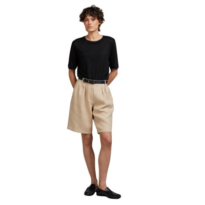 livia shorts linen - beige 