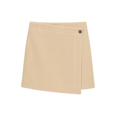 closed wrap skirt - camel beige