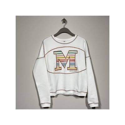 m missoni sweat felpa - white m missoni sweat felpa - white