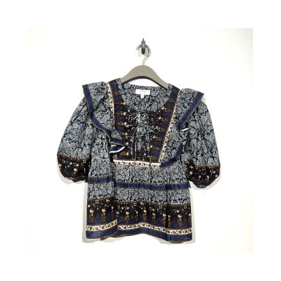 ivette puff top - black