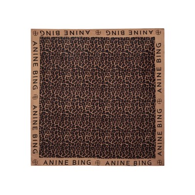 anine bing eliza sarong tan and brown - leopard