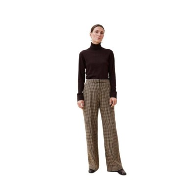 lea pants - brown