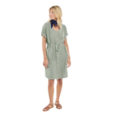 belted dress - shadow