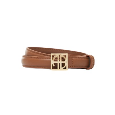 anine bing monogram belt - cognac