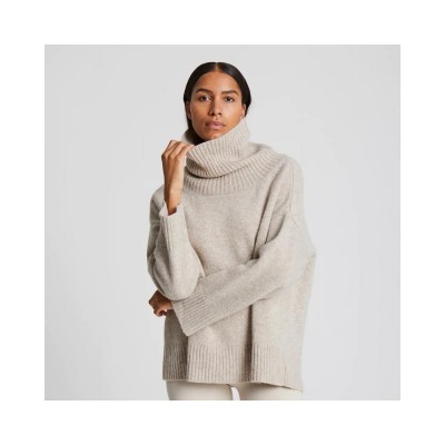 vita lambswool jumper - beige melange vita lambswool jumper - beige melange