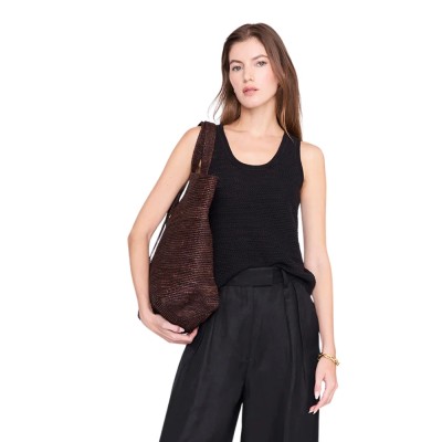 anine bing arie tank - black