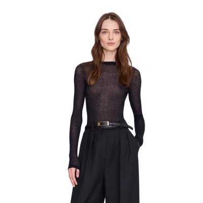 anine bing tiana sweater - black