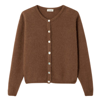 women's cardigan vitow - chocolate melange