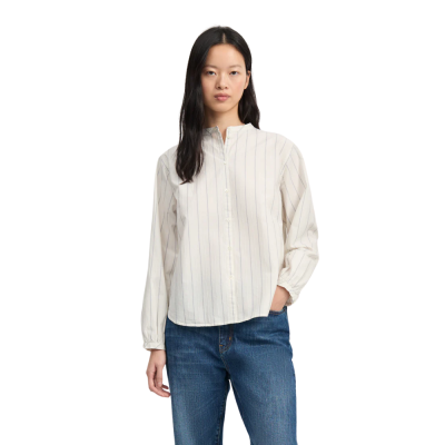 aiayu bibbi shirt champetra - mix french blue - model front 