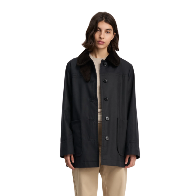 aiayu jamie jacket ripstop oilskin - antracite
