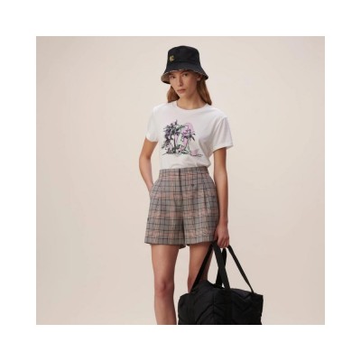 t-shirt cara beach - white