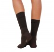 silk socks - dark brown