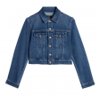 darts shrunken jacket seaside - denim blue