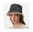 reversible bucket hat holly - mono lala shearling white 