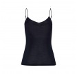 woolen silk top - black