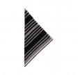 triangle trinity stripes - black with sequins