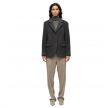 women's oversized blazer - heather grey 
