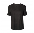 nynne s/s linen tee - black