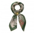 large light flower scarf - green