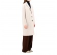 overcoat pressed wool - cream