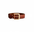 buckingham belt gold - cognac