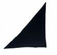 triangle solid logo m - black