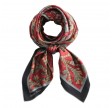 classical red flower scarf - floral 
