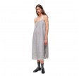 strap dress linen - grey
