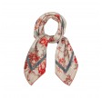 small classical grey bloom scarf - grey
