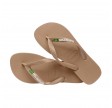 havaianas brasil logo - rose gold