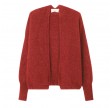 east strik cardigan - wine lees melange 