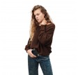 women's jumper damsville - brownie black melange