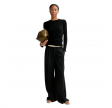 ask label manu merino sweater - black