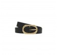 anine bing small signature link belt - black 