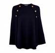 mary poncho - navy