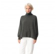 women's turtleneck raxow - charcoal melange